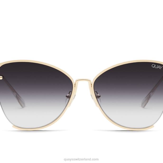 Quay sonnenbrille - Abenddämmerung bis zum Morgengrauen 00HB102 Gold/Rauch Frauen Quay