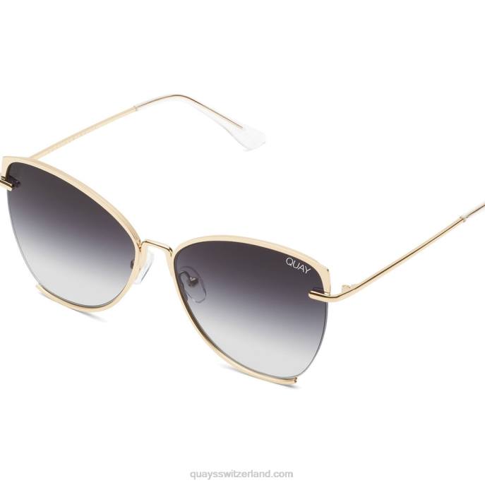 Quay sonnenbrille - Abenddämmerung bis zum Morgengrauen 00HB102 Gold/Rauch Frauen Quay