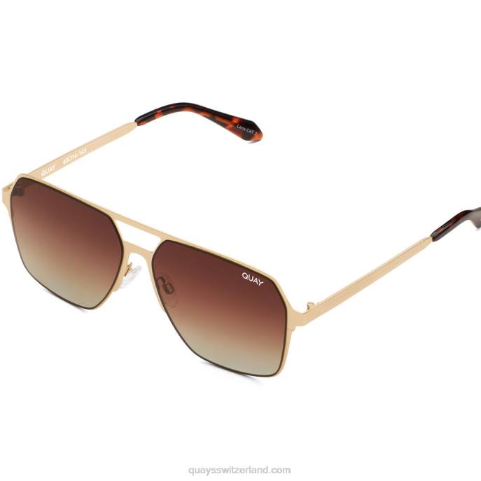 Quays Switzerland - Backstage-Ausweis 00HB133 gold/braun polarisiert Frauen Quay