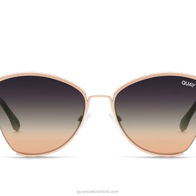 Bling von der Dämmerung bis zum Morgengrauen 00HB110 roségold/multi Frauen Quay - Quay brille