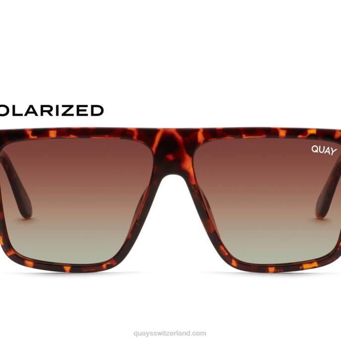 Dämmerung aufgeteilt 00HB104 schildpatt/braun polarisiert Frauen Quay - Quay brille