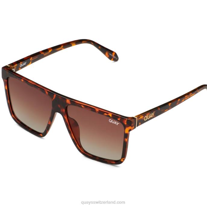 Dämmerung aufgeteilt 00HB104 schildpatt/braun polarisiert Frauen Quay - Quay brille