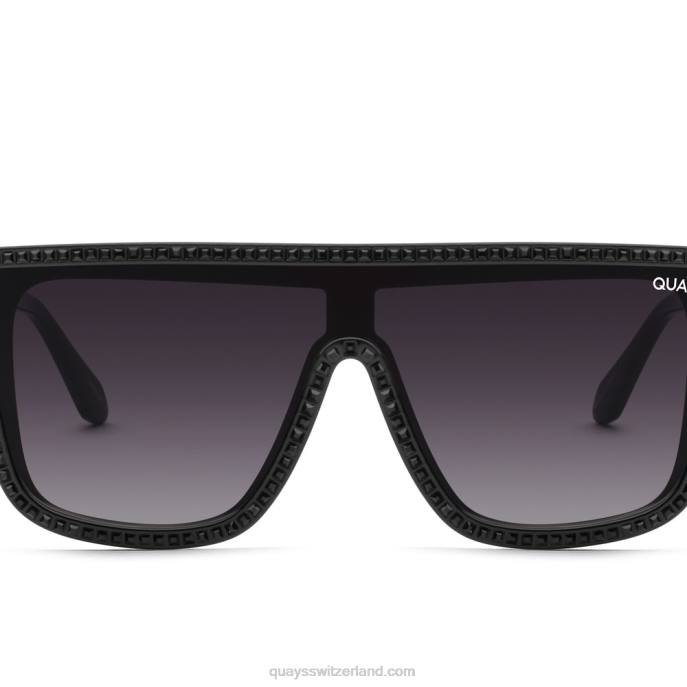 Quay sonnenbrille - Einbruch der Dunkelheit 00HB138 schwarzer Rauch Frauen Quay