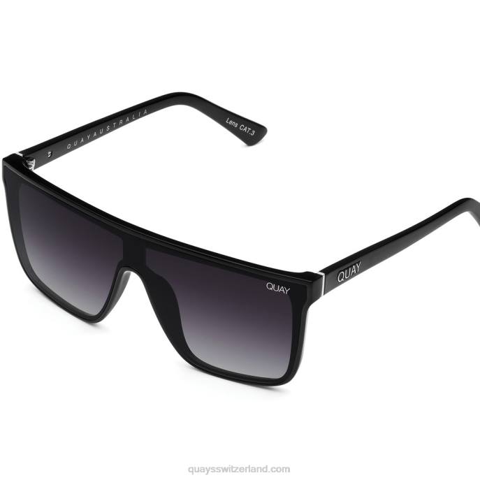 Quay sonnenbrille - Einbruch der Dunkelheit 00HB819 schwarz/rauch polarisiert Frauen Quay