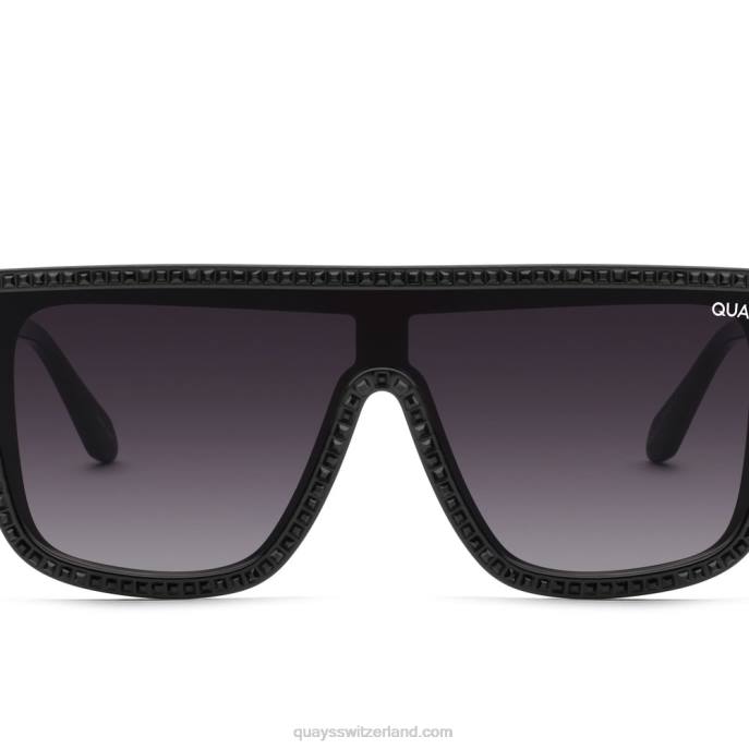 Einbruch der Dunkelheit 00HB881 schwarzer Rauch Frauen Quay - Quay brille