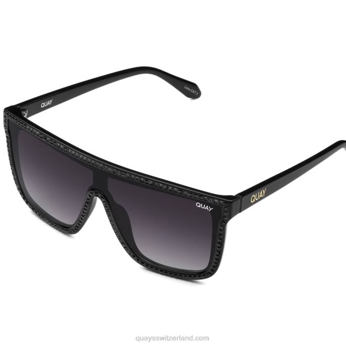 Einbruch der Dunkelheit 00HB881 schwarzer Rauch Frauen Quay - Quay brille
