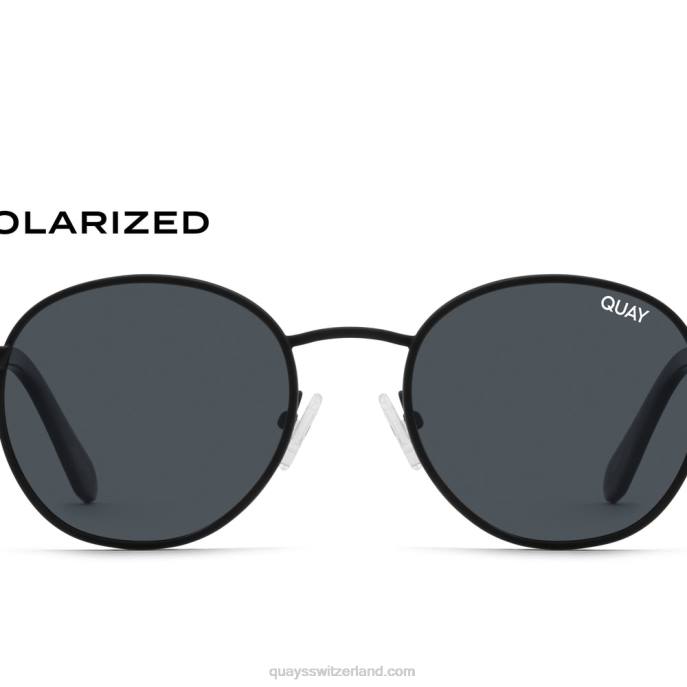 Gesprächskreise 00HB119 schwarz/rauch polarisiert Frauen Quay - Quay brille