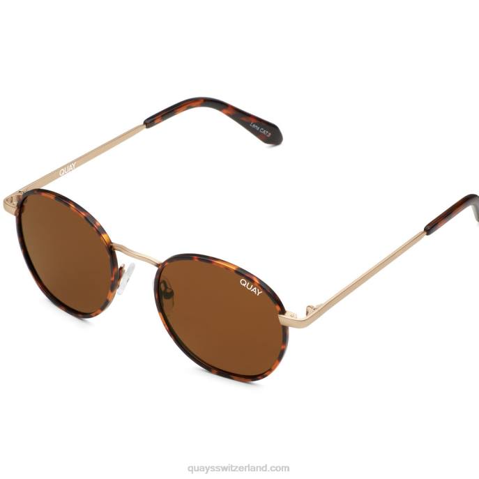 Quay sonnenbrille - Gesprächskreise 00HB541 schildpatt/braun polarisiert Frauen Quay