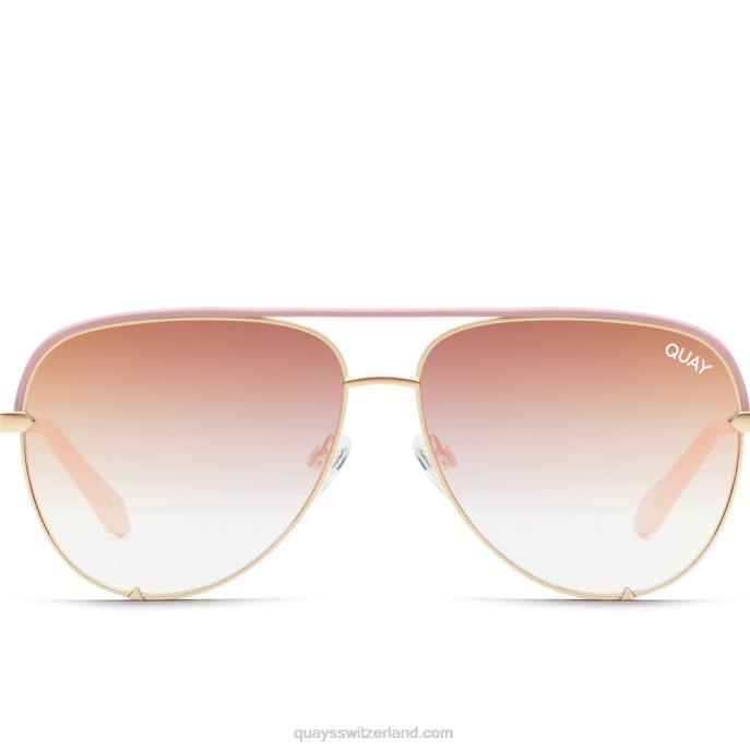 Quays Switzerland - High-Key-Kontrast groß 00HB904 Rouge/Kupfer verblassen Frauen Quay