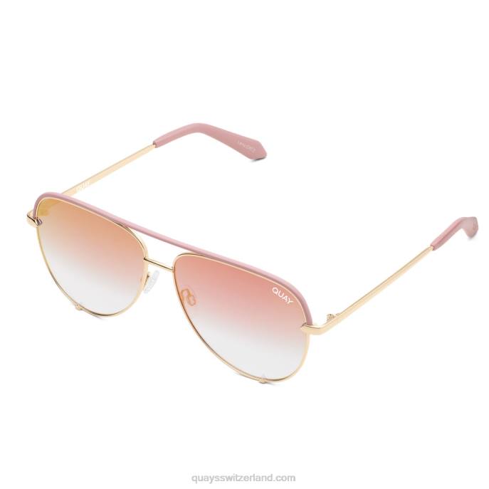Quays Switzerland - High-Key-Kontrast groß 00HB904 Rouge/Kupfer verblassen Frauen Quay