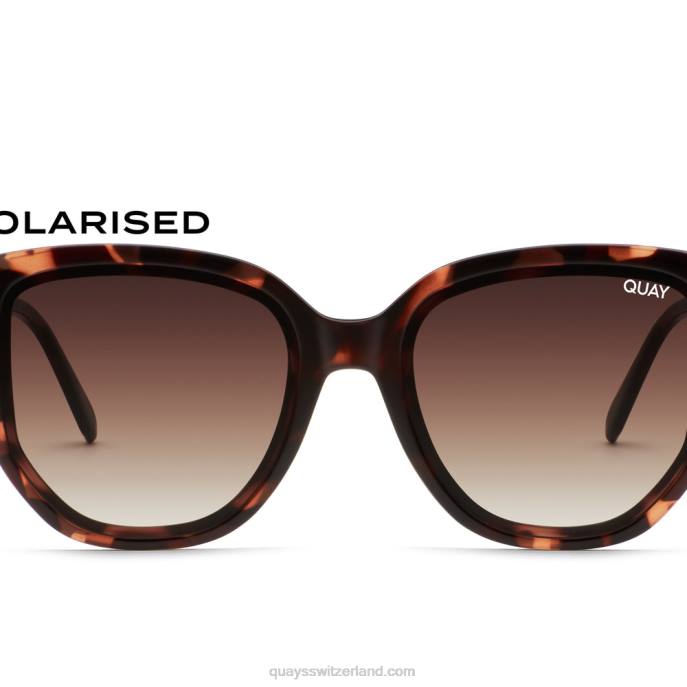 Quay sonnenbrille - Kaffee laufen 00HB477 schildpatt/braun polarisiert Frauen Quay