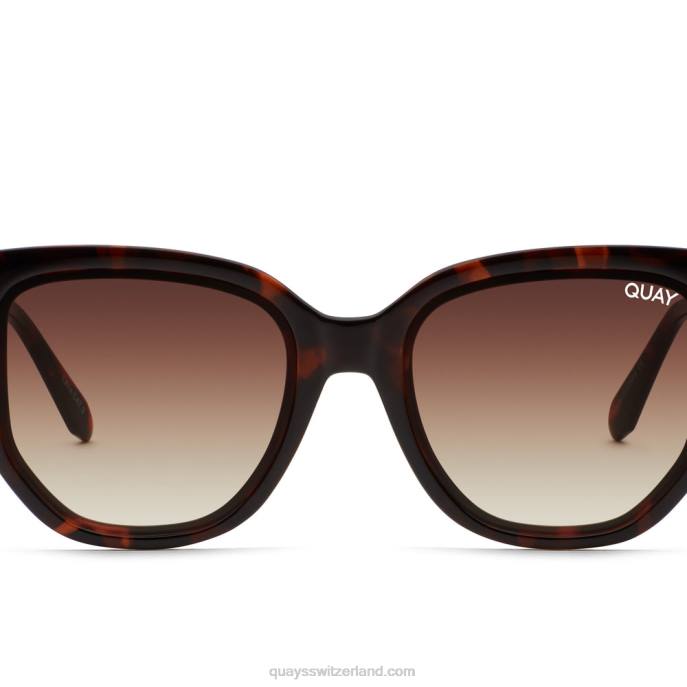 Quay sonnenbrille - Kaffee laufen 00HB840 schildpatt/braun Frauen Quay