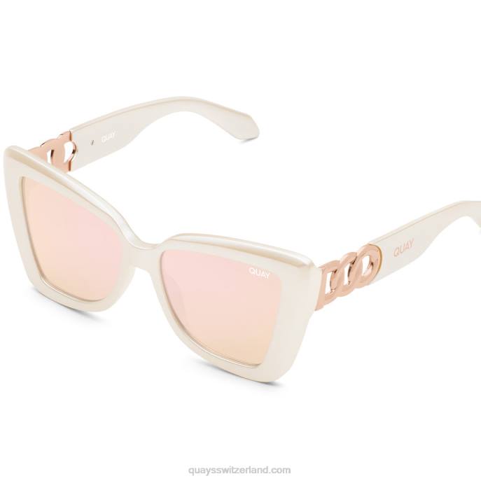 Quay sonnenbrille - Kettenreaktion 00HB885 perle/rose Frauen Quay