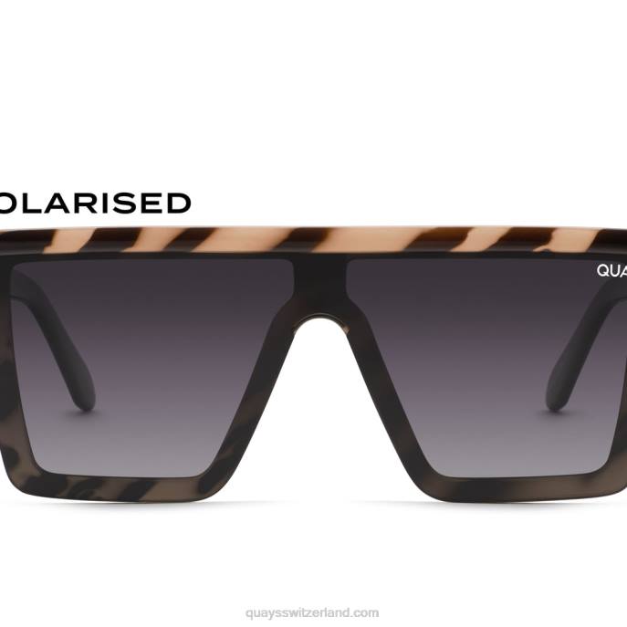 Nachsicht 00HB482 Zebra/Rauch polarisiert Frauen Quay - Quay brille