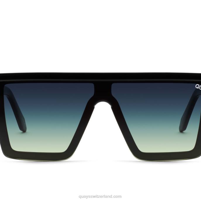 Nachsicht 00HB485 schwarz/rauchgrün verblassen Frauen Quay - Quay brille