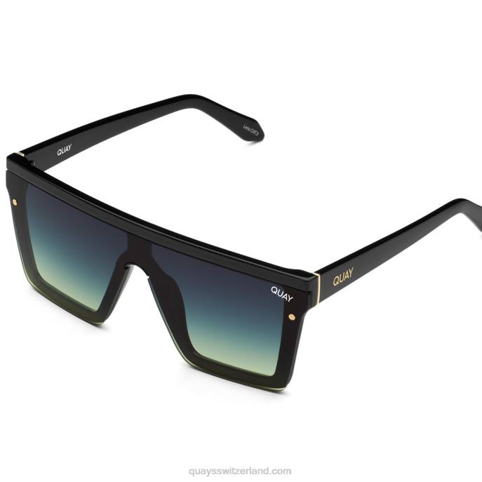Nachsicht 00HB485 schwarz/rauchgrün verblassen Frauen Quay - Quay brille