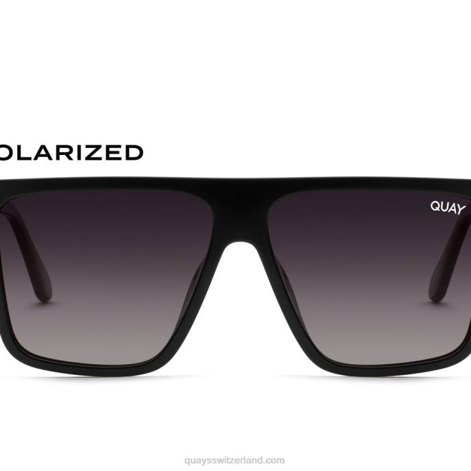 Quay sonnenbrille - Nightfall-Split-Medium 00HB873 schwarz/rauch polarisiert Frauen Quay