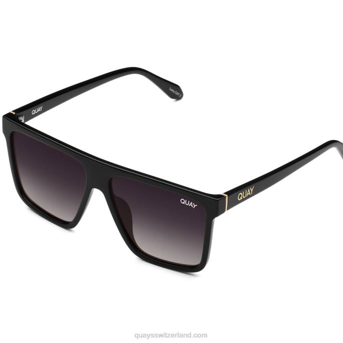 Quay sonnenbrille - Nightfall-Split-Medium 00HB873 schwarz/rauch polarisiert Frauen Quay