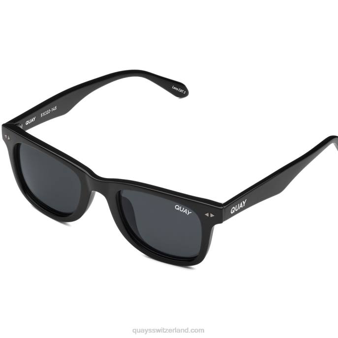 Sonne auf 00HB128 schwarz/rauch polarisiert Frauen Quay - Quay brille