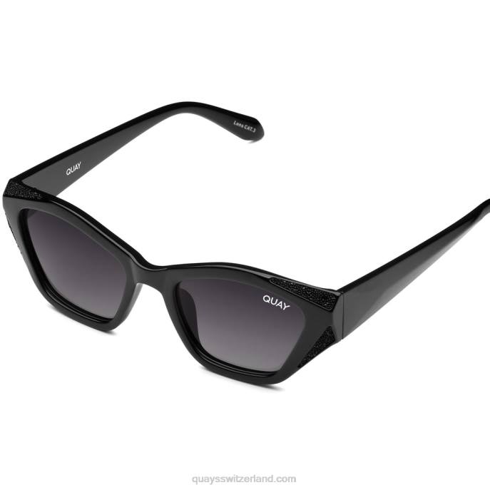 Quay sonnenbrille - Sterne zählen 00HB882 schwarzer Rauch Frauen Quay