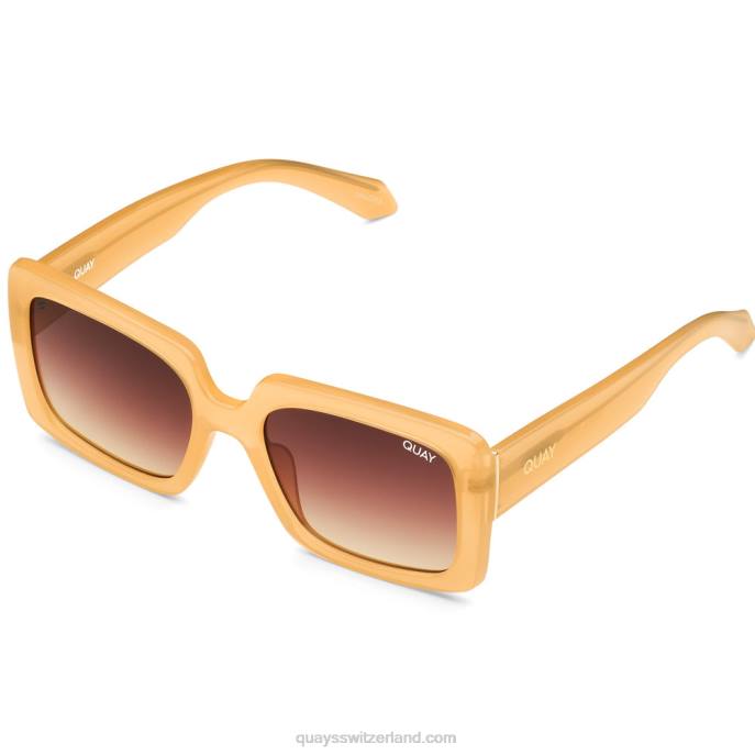 Quay sonnenbrille - Total Vibe Sonnenbrille 00HB915 gelb/braun gelb Frauen Quay