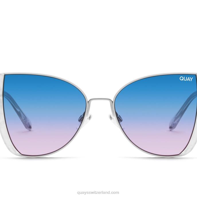 aufleuchten 00HB140 silber/blau lila Frauen Quay - Quay brille
