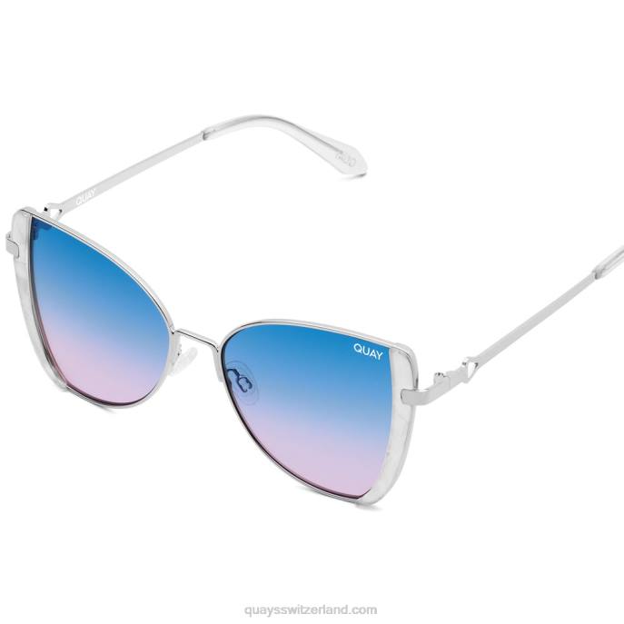 aufleuchten 00HB140 silber/blau lila Frauen Quay - Quay brille
