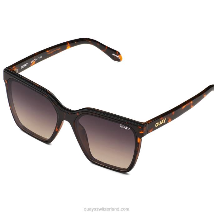 Quays Switzerland - aufleveln 00HB25 Schildpatt/Rauch Taupe polarisiert Frauen Quay