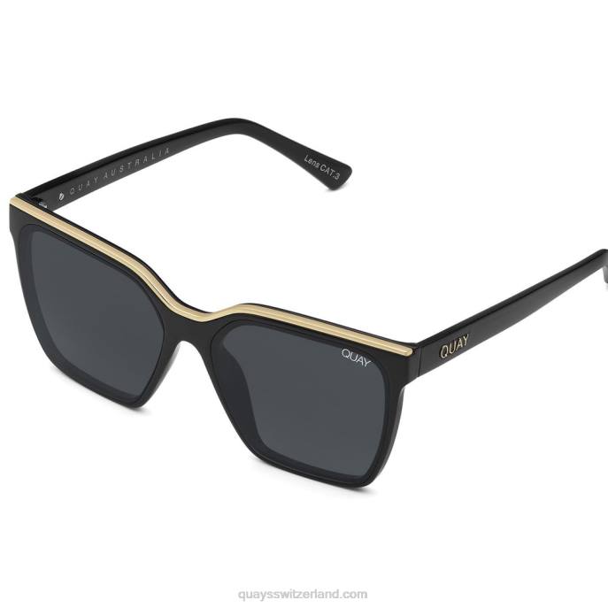 aufleveln 00HB29 Schwarzgold/Rauch Frauen Quay - Quay brille