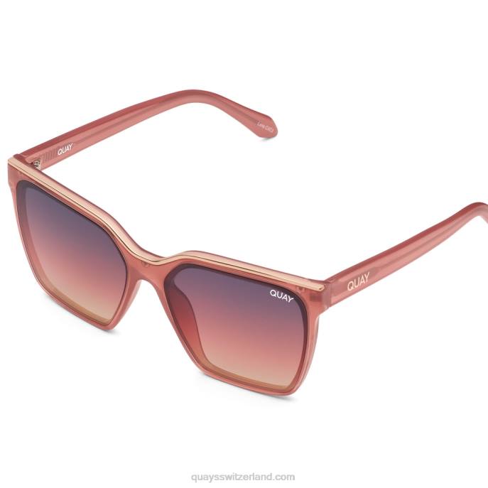 Quay sonnenbrille - aufleveln 00HB30 Milchrosa/Marinerosa Frauen Quay