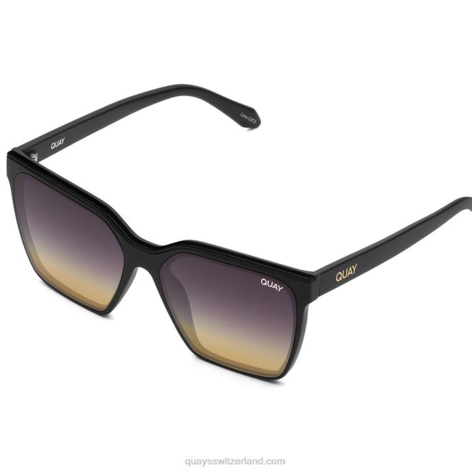 Quays Switzerland - aufleveln 00HB850 mattschwarz/schwarzgold Frauen Quay