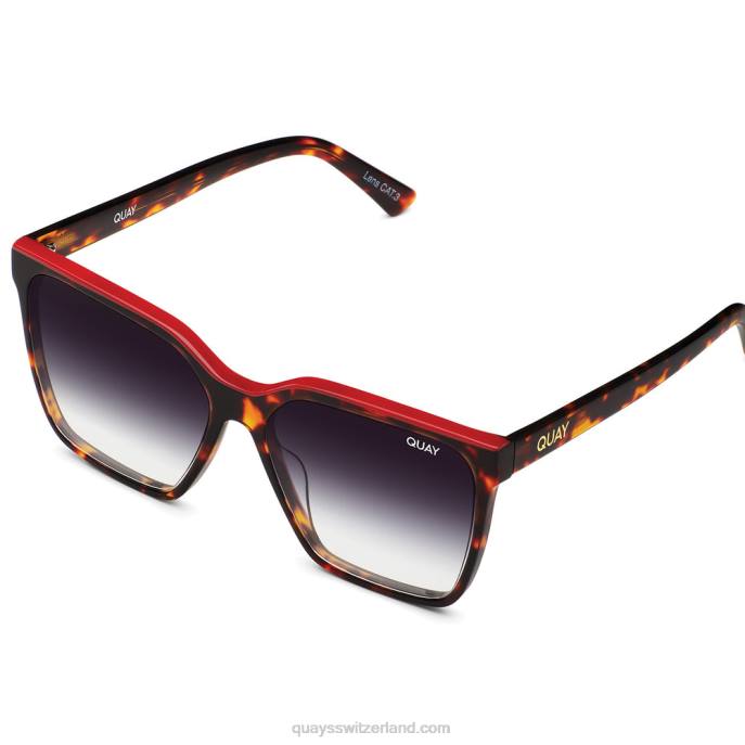 aufleveln 00HB851 Schildkrötenrot/Fade Frauen Quay - Quay brille