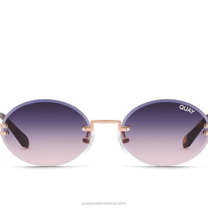 buchstäblich besessen 00HB116 rosa/marineblau Frauen Quay - Quay brille