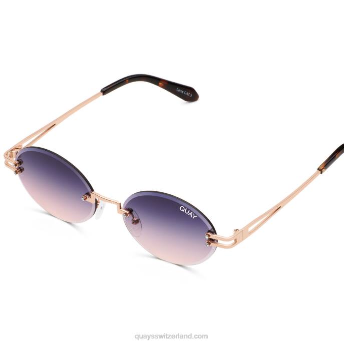 buchstäblich besessen 00HB116 rosa/marineblau Frauen Quay - Quay brille