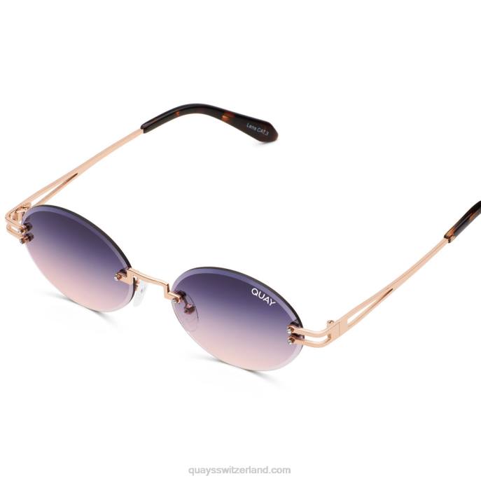 Quay sonnenbrille - buchstäblich besessen 00HB507 rosa/marineblau Frauen Quay