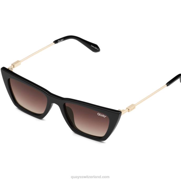 Quays Switzerland - die kween 00HB548 Schwarz Braun Frauen Quay