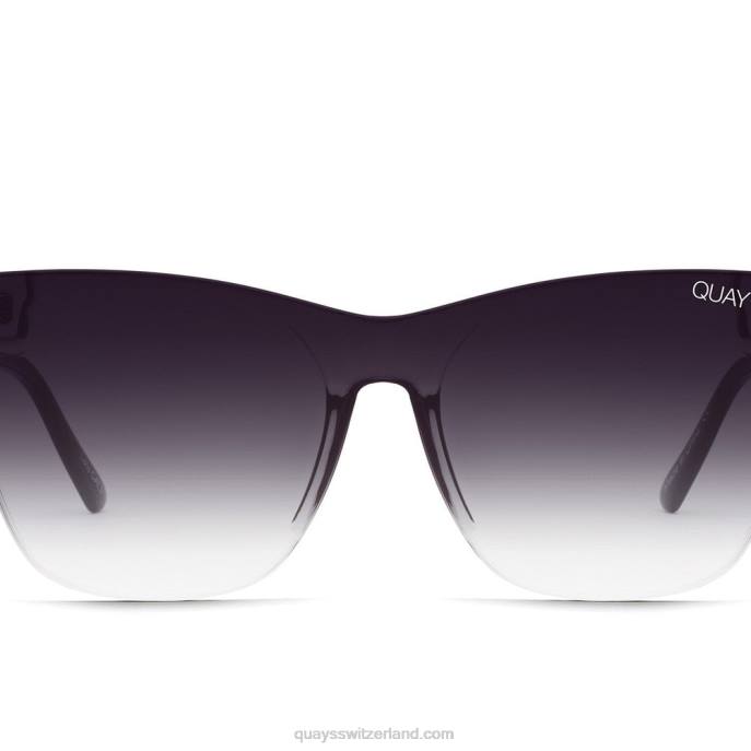 Quay sonnenbrille - durchkommen 00HB909 schwarz/verblassen Frauen Quay