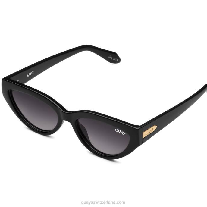 eingrenzen 00HB528 schwarz/rauch polarisiert Frauen Quay - Quay brille