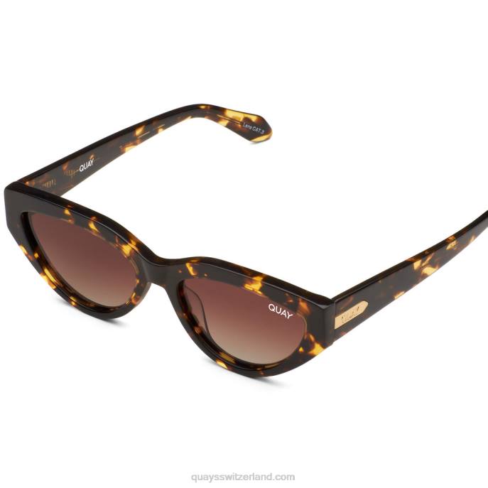 Quay sonnenbrille - eingrenzen 00HB529 schildpatt gold/braun polarisiert Frauen Quay