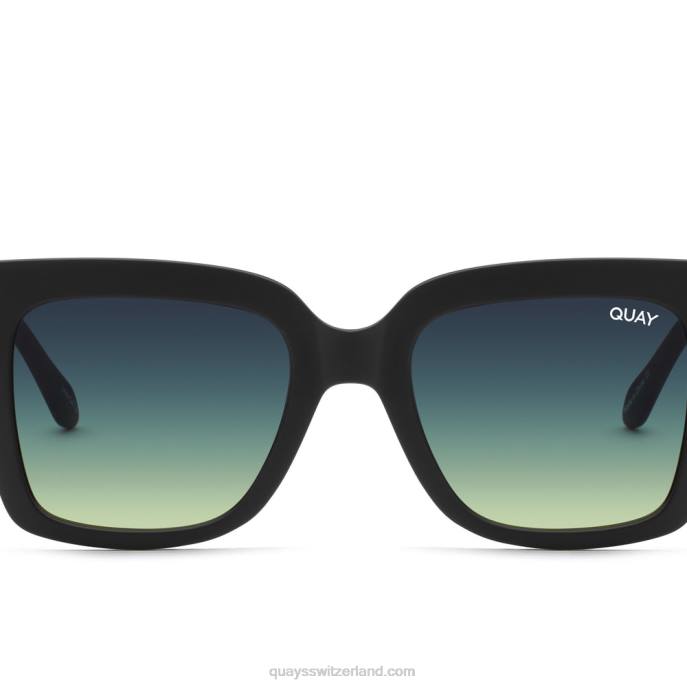 eisig 00HB74 mattschwarz/rauchgrün Frauen Quay - Quay brille