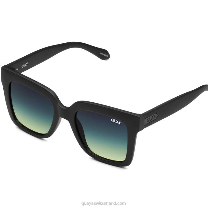 eisig 00HB74 mattschwarz/rauchgrün Frauen Quay - Quay brille