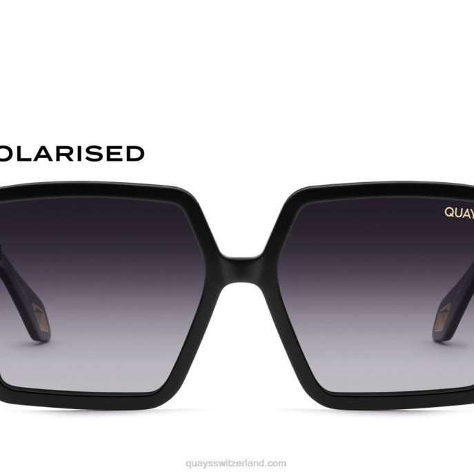 Quays Switzerland - fast bereit 00HB895 schwarz/rauch polarisiert Frauen Quay