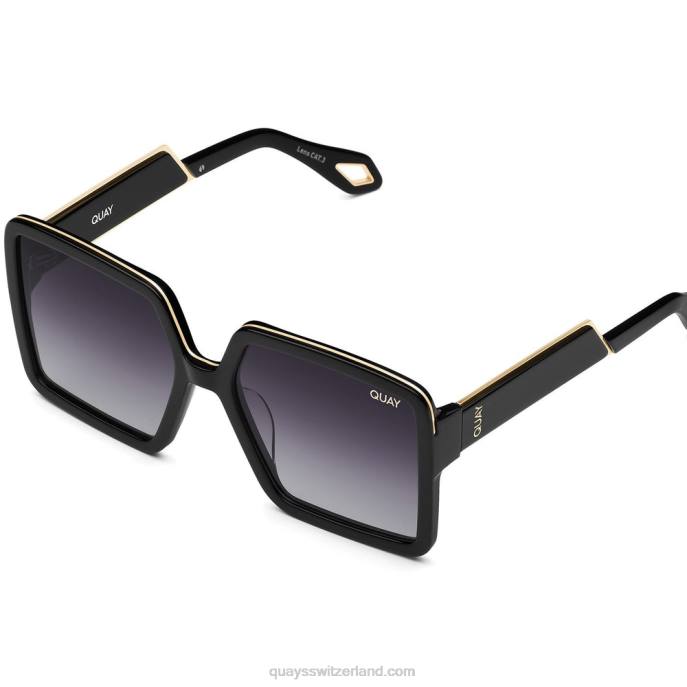 Quays Switzerland - fast bereit 00HB895 schwarz/rauch polarisiert Frauen Quay