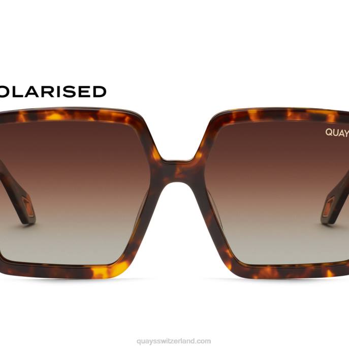 Quays Switzerland - fast bereit 00HB913 glänzend schildpatt/braun polarisiert Frauen Quay