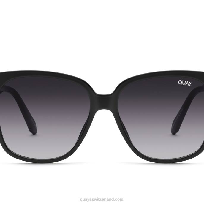 Quay sonnenbrille - hellwach 00HB870 schwarzer Rauch Frauen Quay