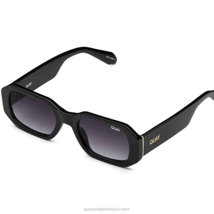 hochgespielt 00HB549 schwarzer Rauch Frauen Quay - Quay brille