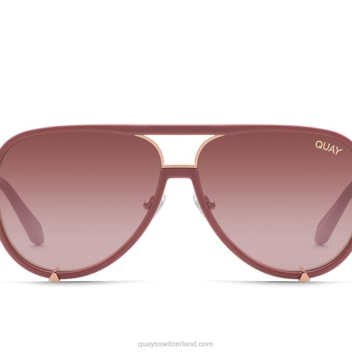 hochkarätig 00HB38 beere/braunrosa Frauen Quay - Quay brille