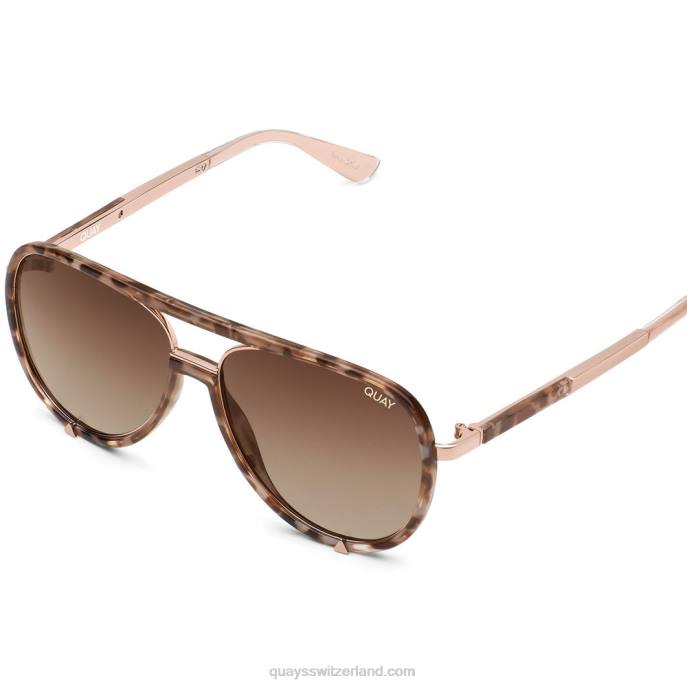 Quay sonnenbrille - hochkarätig 00HB855 braun schildpatt/braun polarisiert Frauen Quay