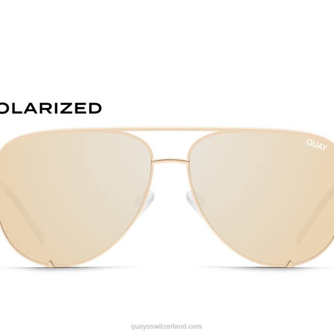 Quays Switzerland - hoher Schlüssel 00HB16 gold/gold polarisiert Frauen Quay
