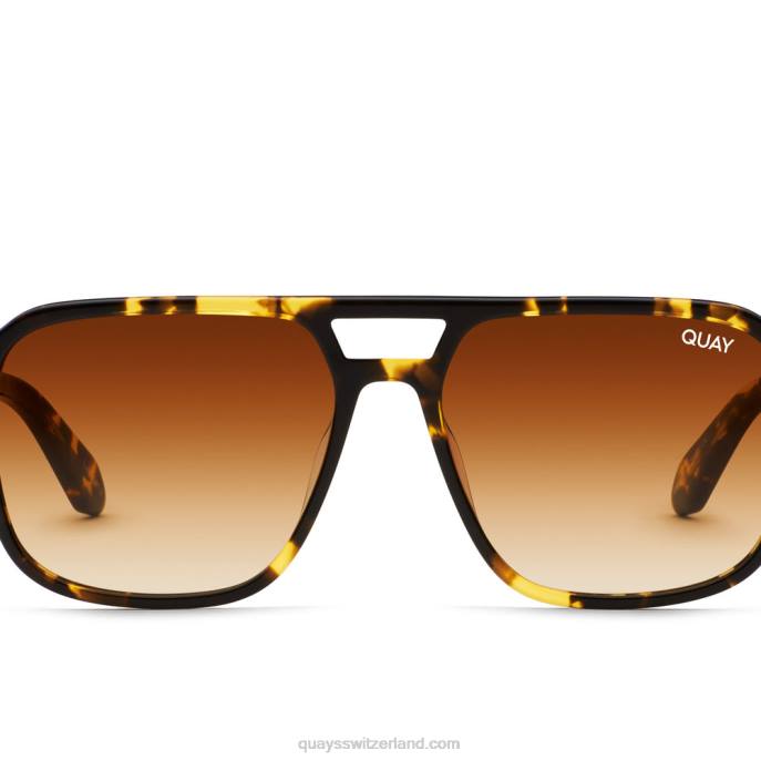 Quays Switzerland - im Flug 00HB475 glänzend gelb schildpatt/orange Frauen Quay